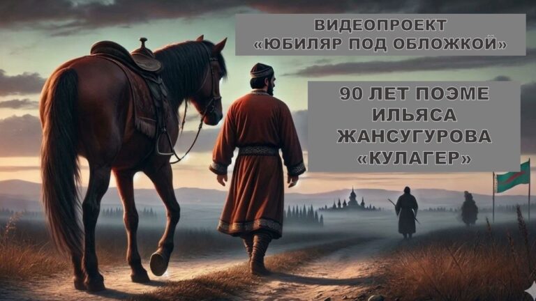 Видеопроект «Юбиляр под обложкой» 90 лет поэме Ильяса Жансугурова «Құлагер»